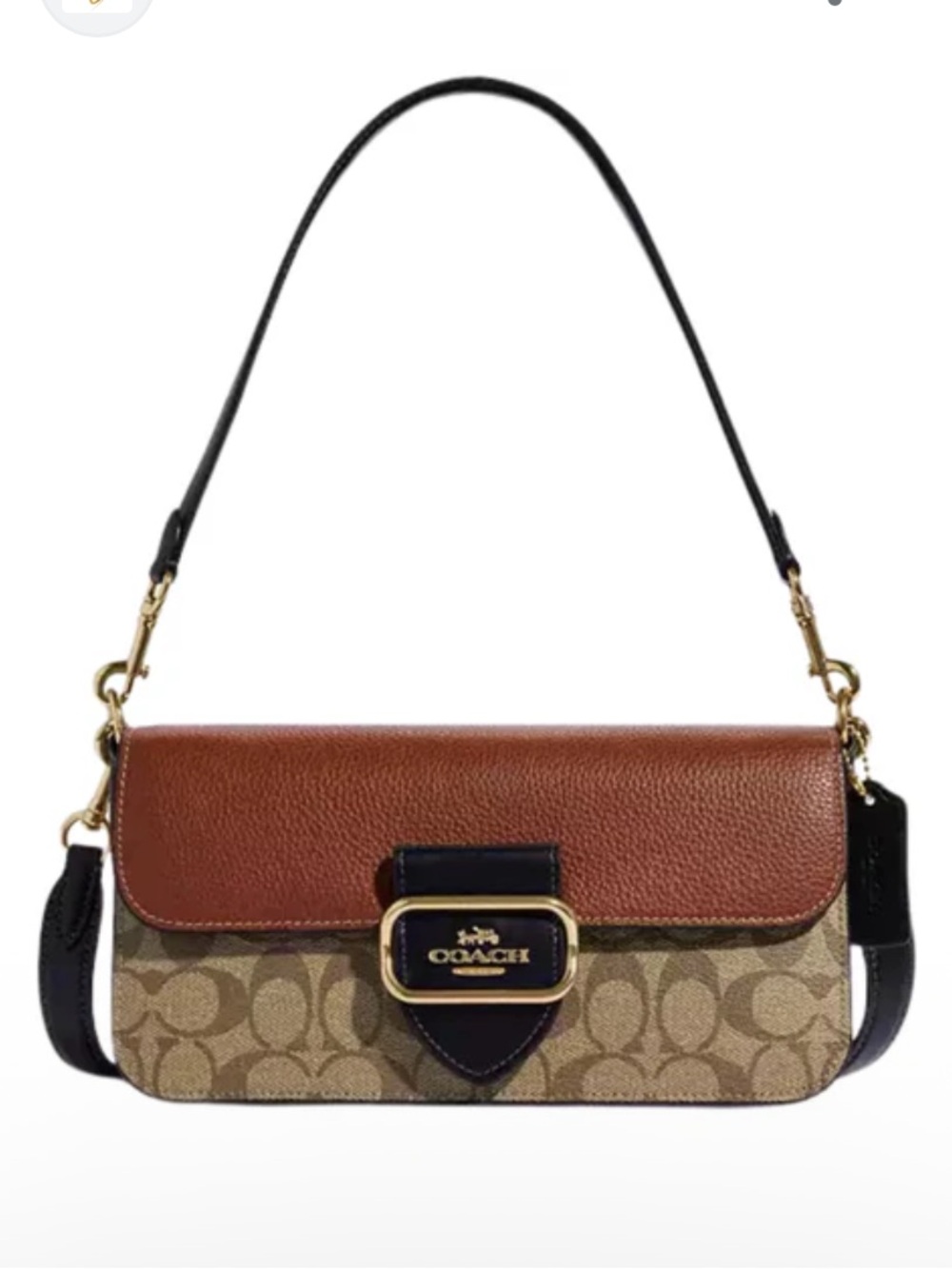 Coach Morgan Shoulder and Cross body Bag
In Colorblock Signature Canvas